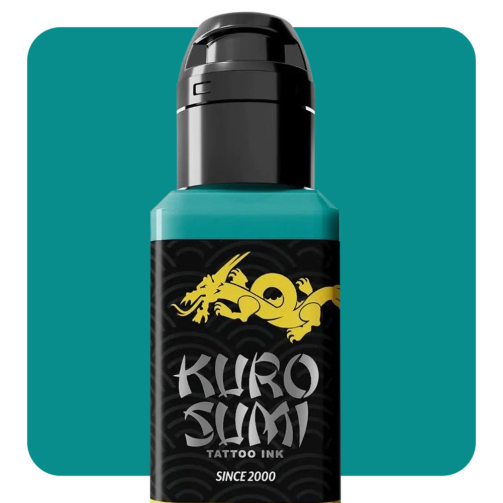 Kuro Sumi Toruko Teal - High-Quality Japanese Ink for Tattoo Artists & Calligraphy | Perfect for Professional Tattooing, Body Art & Japanese Calligraphy