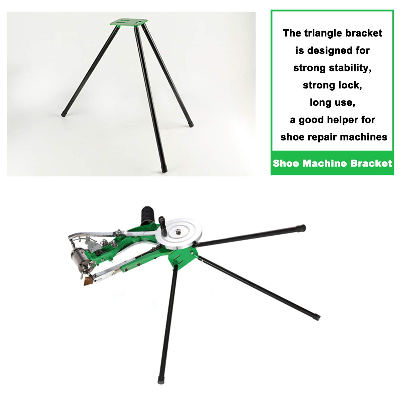 Heavy Duty Leather Sewing Machine - Manual Hand Cobbler Shoe Repair Stitcher with Dual Cotton Nylon Thread for Bags, Tents, Clothes, Quilts, Coats & Pants | Professional Leather Crafting, DIY Shoe Repair & Outdoor Gear Mending (Green)