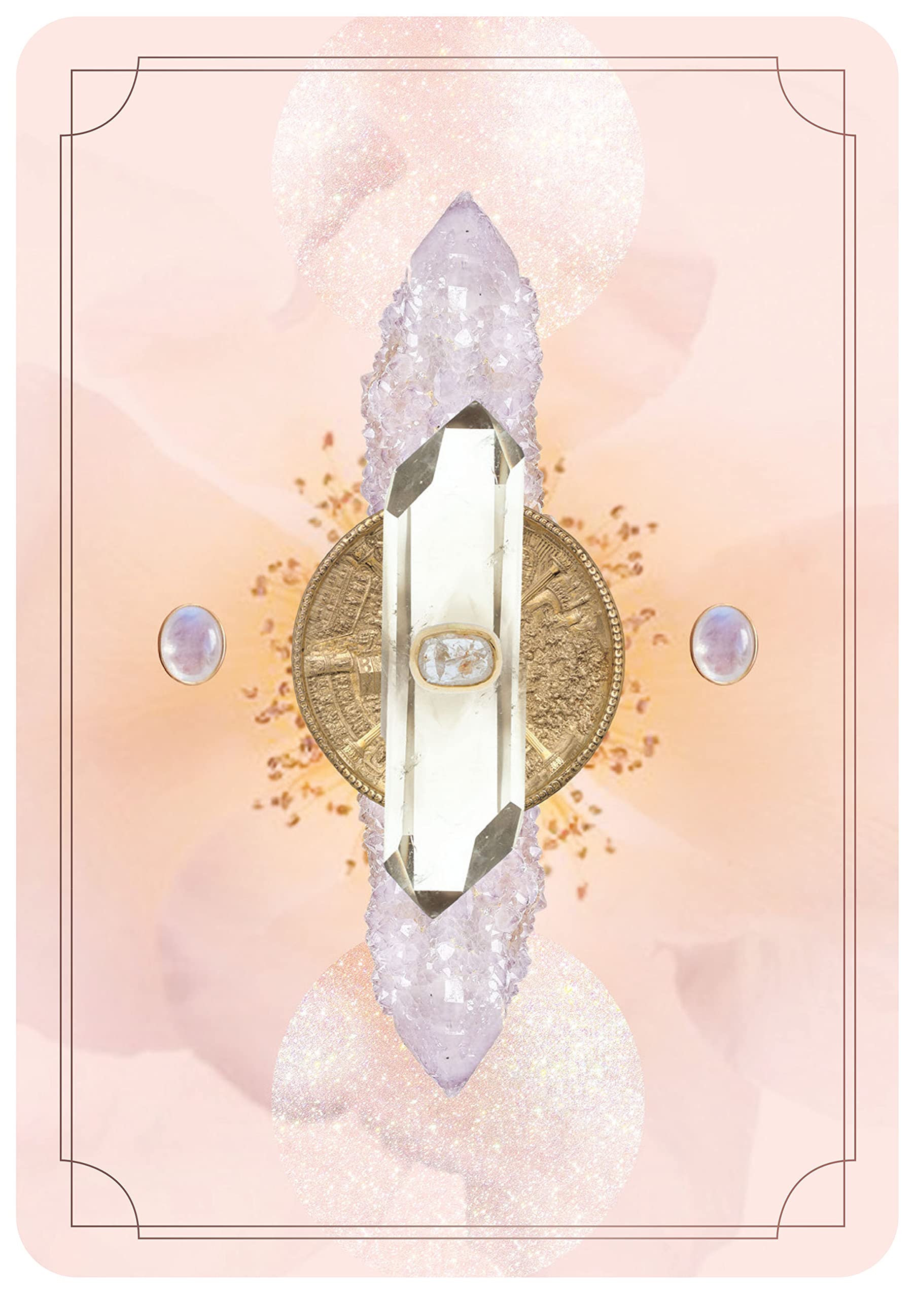 Astral Realms Crystal Oracle Deck - 78 Mystical Cards for Divination, Spiritual Guidance & Meditation | Perfect for Tarot Readers, Psychics & Energy Healers