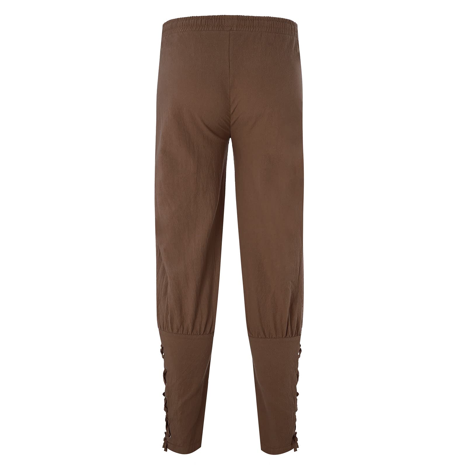 Men's Solid Color Cuff Jogger Pants with Drawstring Waist - Comfortable Casual Track Pants for Workout, Lounge & Everyday Wear
