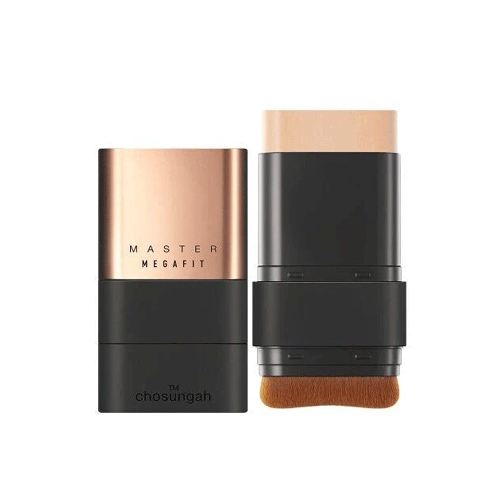 CHOSUNGAH BEAUTY Mega Fit Stick Foundation SPF50+ PA++++ - 16g Long Lasting Matte Finish, Full Coverage Makeup for Oily & Combination Skin | Perfect for Daily Wear & On-the-Go Touch Ups