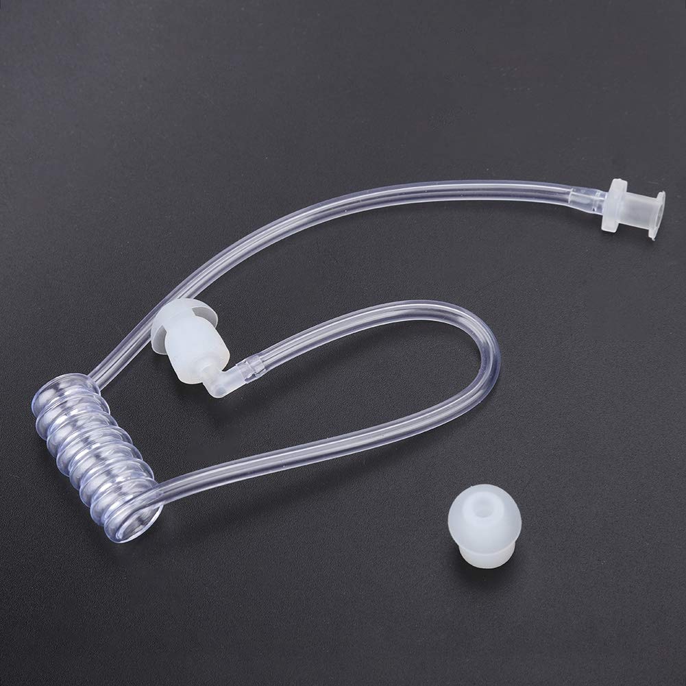 10Pcs Acoustic Coil Tube Replacement for Two Way Radios Headset - Compatible with Motorola & Kenwood Walkie Talkie Earpieces - Durable Communication Accessories for Security, Construction & Outdoor Activities