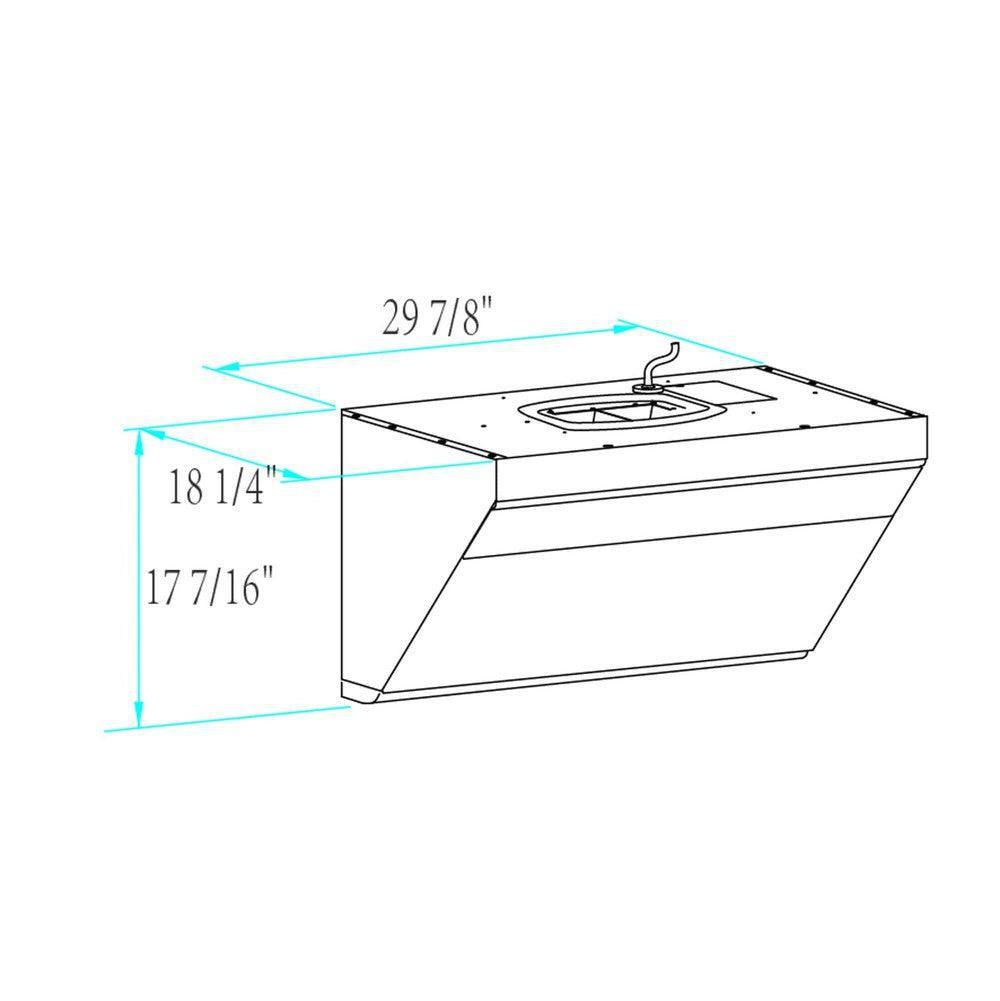 Fotile JQG7501 30-Inch 850 CFM Wall Mount Range Hood - Touchscreen Control, Multiple Color Options for Modern Kitchens | Powerful Ventilation for Cooking, Grilling & Frying