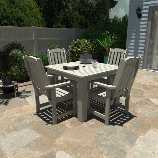 Lehigh 5-Piece Square Patio Dining Set - Outdoor Furniture for Garden, Backyard, and Poolside Relaxation