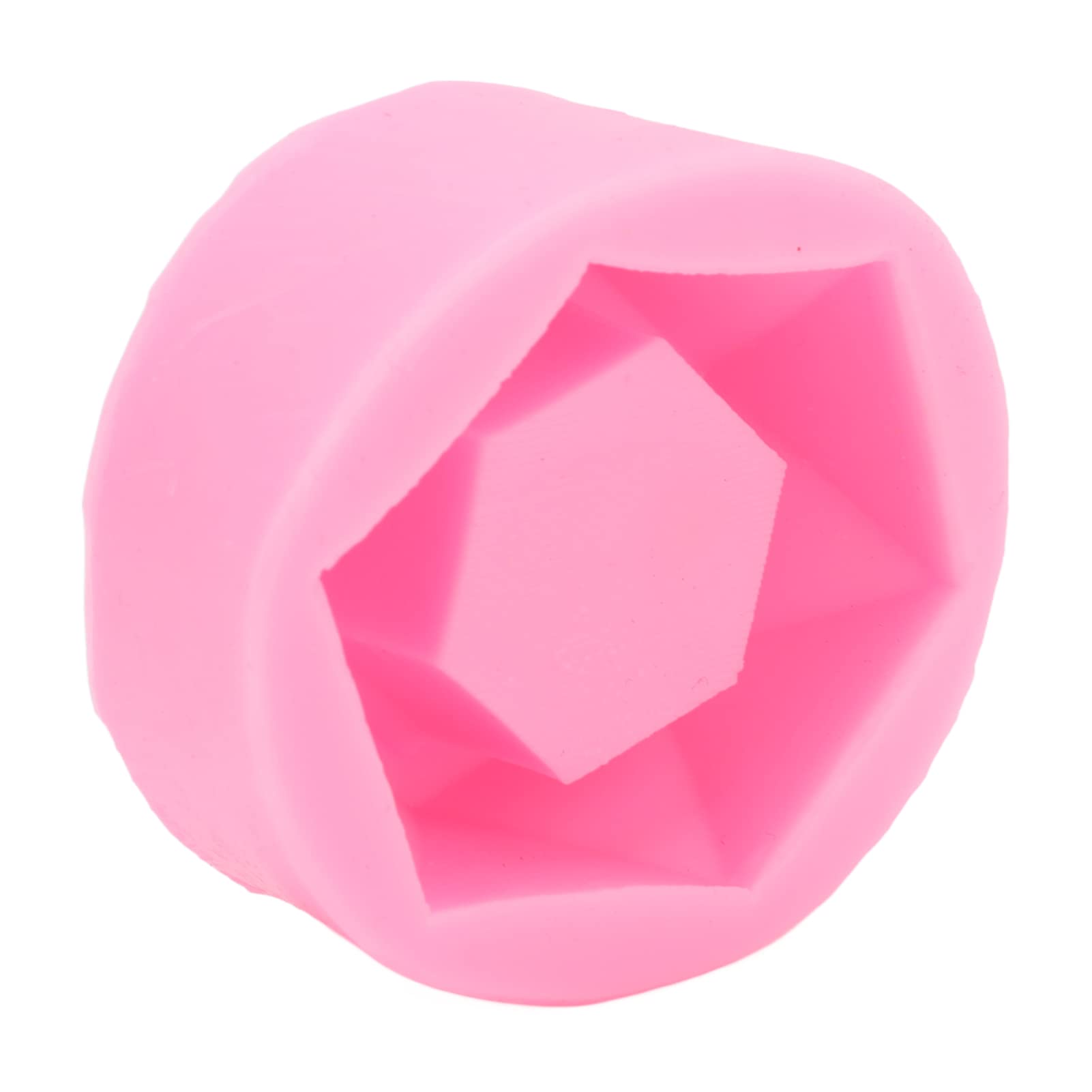 TOTITOM 3D Flower Pot Silicone Mold - Food Grade Non-Stick Hexagonal Cake Chocolate Mould for DIY Baking, Candy Making & Home Decor (Pink) | Perfect for Birthday Cakes, Cupcake Toppers & Aromatherapy Gifts