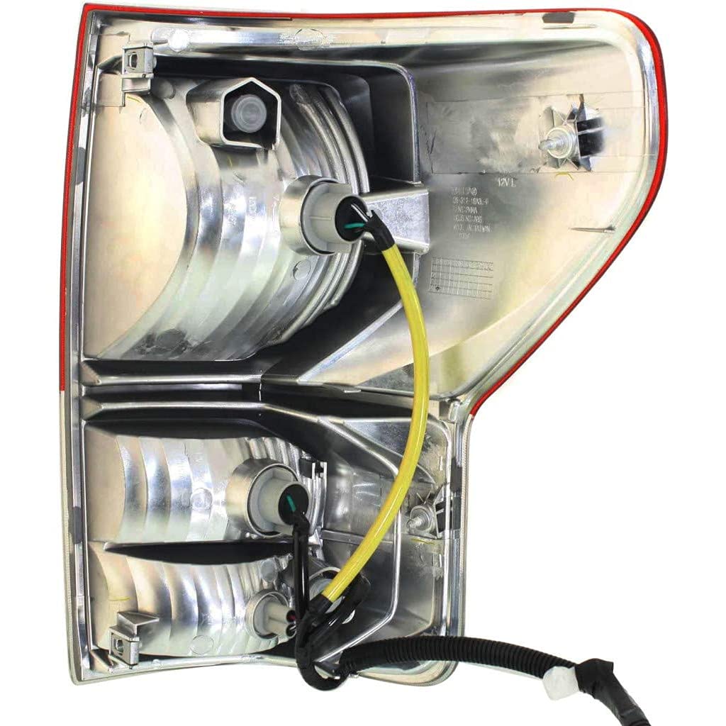 2010-2013 Toyota Tundra Replacement Rear Tail Lights Pair - Driver & Passenger Side (TO2800183 TO2801183 | 81560-0C090 81550-0C090) - Perfect for Night Driving & Enhanced Vehicle Safety