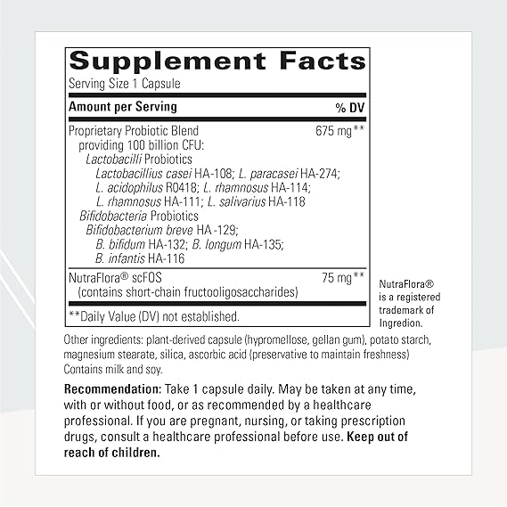 Integrative Therapeutics Enterogenic Intensive 100 Capsules - Gut Health & Digestive Support Supplement for Adults - Perfect for IBS, Bloating & Gut Flora Balance