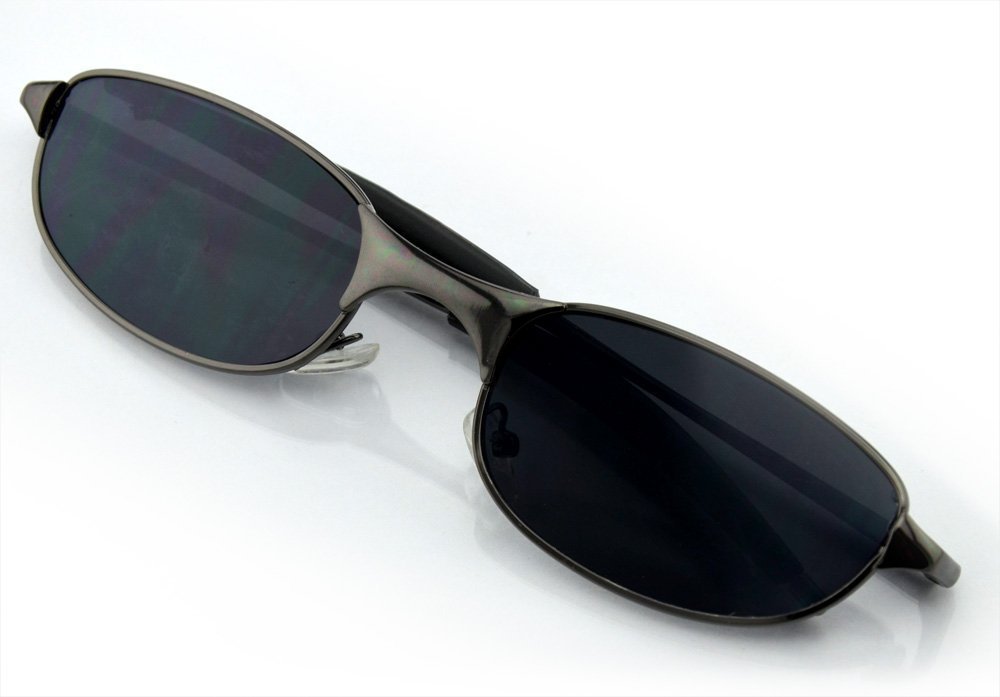 Spy Sunglasses with Rear Mirror View - Anti-Tracking Monitor Disguised as Normal Sunglasses (Black Edge, MS-HC34) - Perfect for Surveillance, Security & Outdoor Adventures