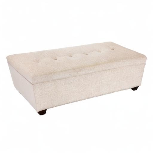 MJL Furniture Designs Upholstered Storage Bench with Lift Top - Camel Color, Bedroom Seat & Ottoman, Perfect for Small Spaces & Closet Organization
