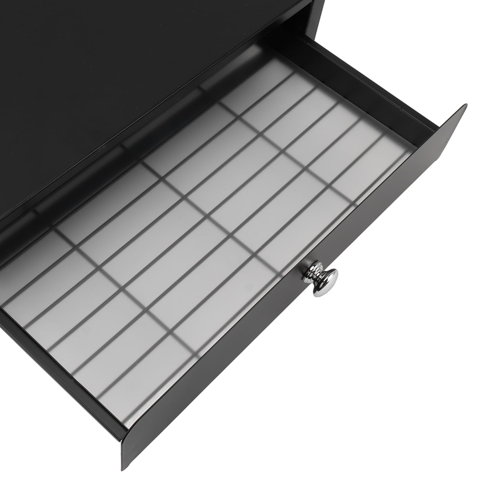 Premium Coffee Capsule Holder & Drawer Organizer - Sliding Storage for Nespresso, Keurig & Coffee Pods - Compact Home & Office Coffee Machine Accessory (Black, Large) - Perfect for Kitchen Countertops & Coffee Stations