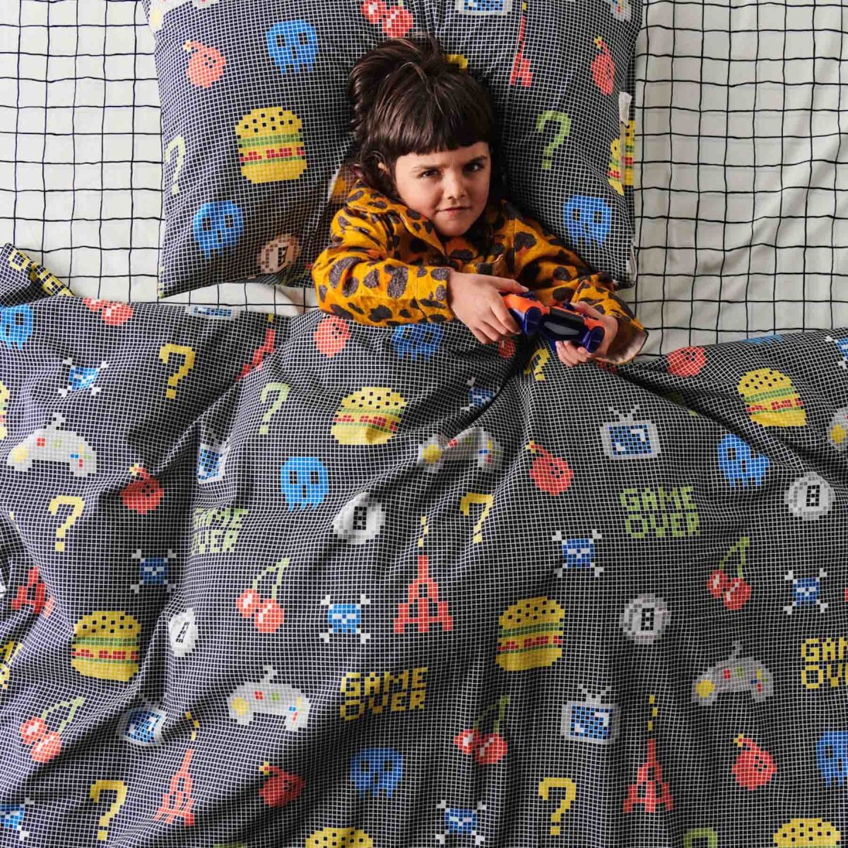 Premium Organic Cotton Quilt Cover for Gamers - Soft, Breathable Bedding Set for Gaming Rooms & Dorm Rooms - Perfect for PC, Console & Esports Enthusiasts