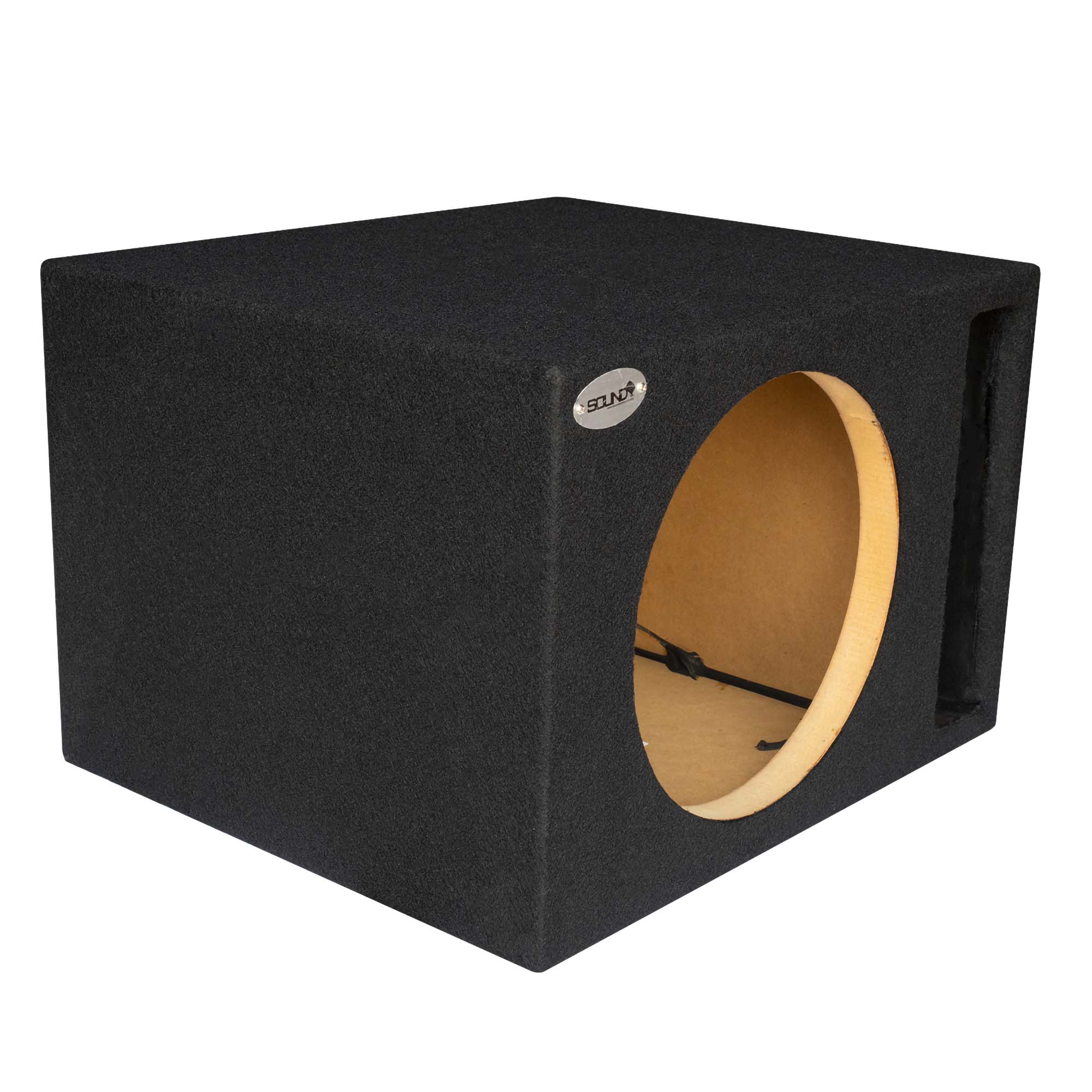 Alpine S2-W10D4 10-Inch Dual 4 Ohm 1800W Car Subwoofer with SoundBox E Series Vented Enclosure Bundle - Powerful Bass for Trucks, SUVs & Car Audio Systems