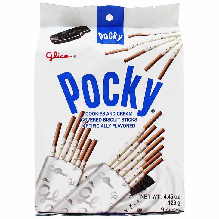 Pocky Sticks Japanese Snacks Variety Pack - Strawberry, Chocolate, Cookies & Cream Flavors (3 Pack) | Authentic Asian Treats for Parties, Gifts & Snacking