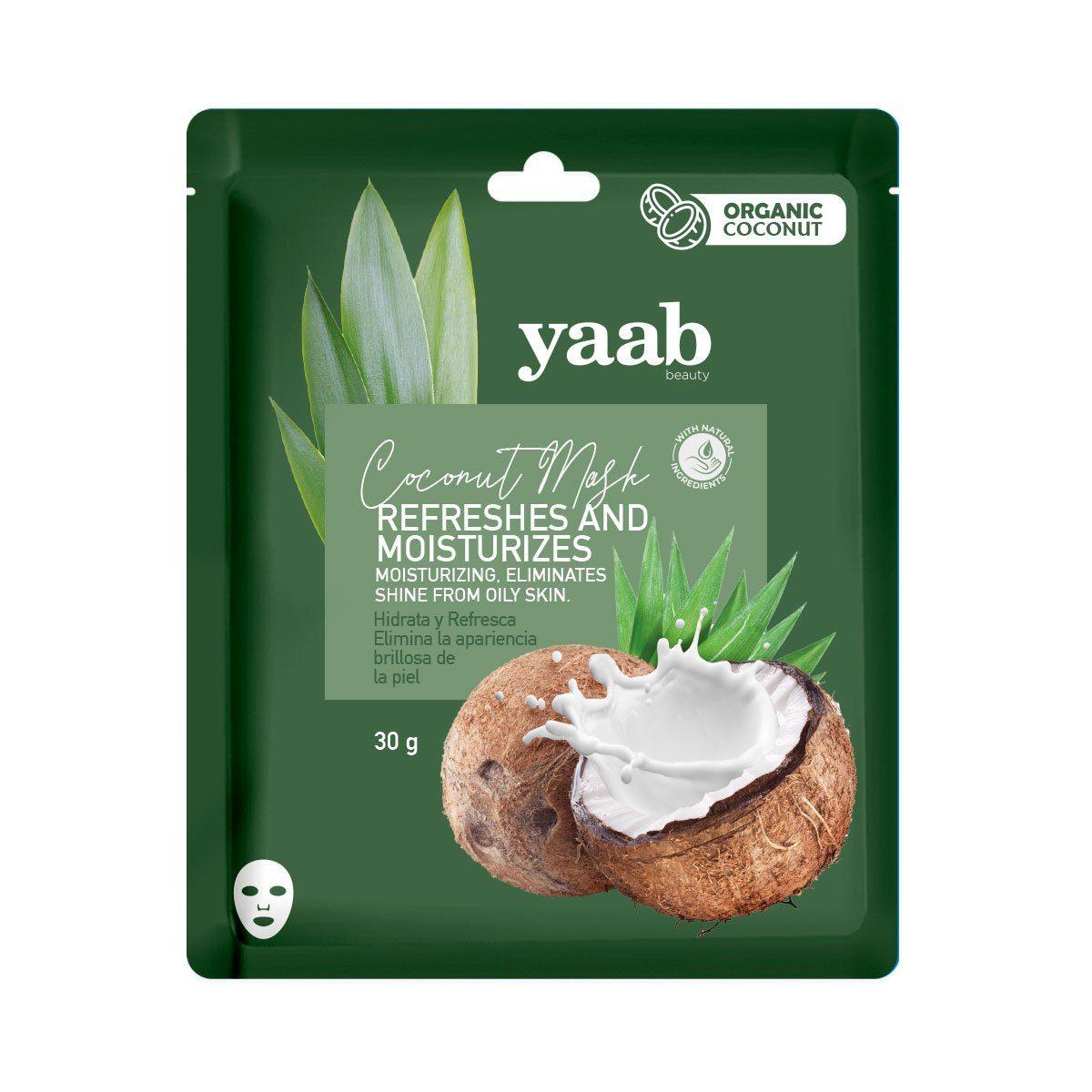 Organic Coconut Face Mask by Yaab Beauty - Hydrating & Nourishing for Glowing Skin | Perfect for Daily Skincare & Spa Treatments