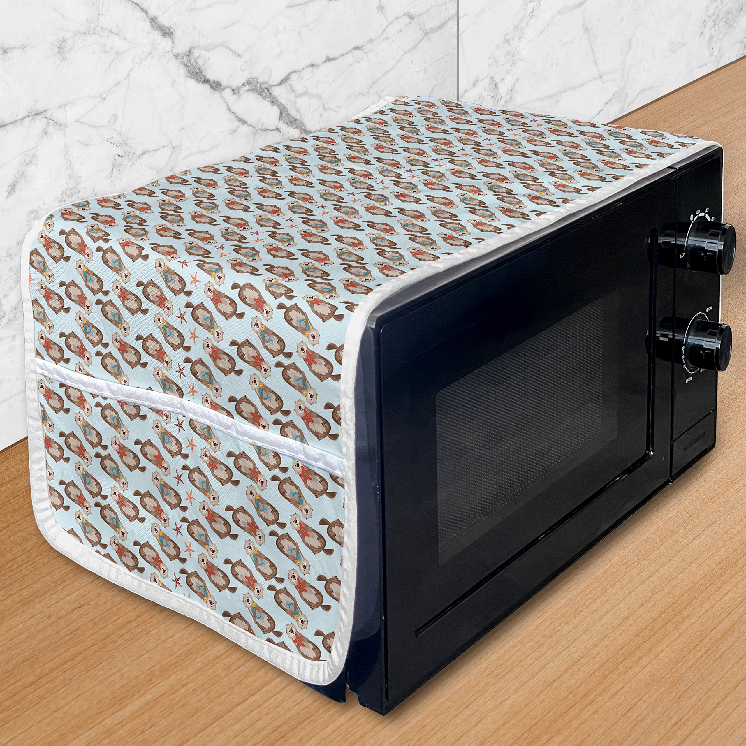 Ambesonne Waterproof Microwave Cover with Pockets - 36