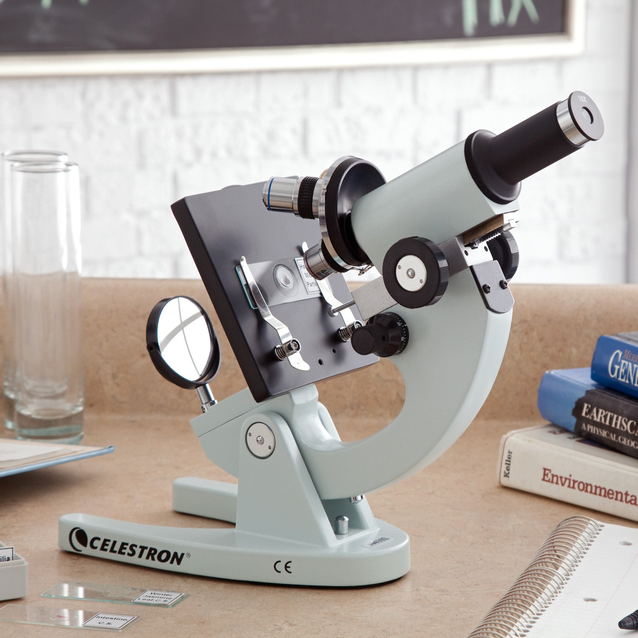 Celestron 44102 Advanced Biological Compound Microscope 40x 100x 400x Magnification for Lab & Home Use | Perfect for Students, Hobbyists & Scientific Research