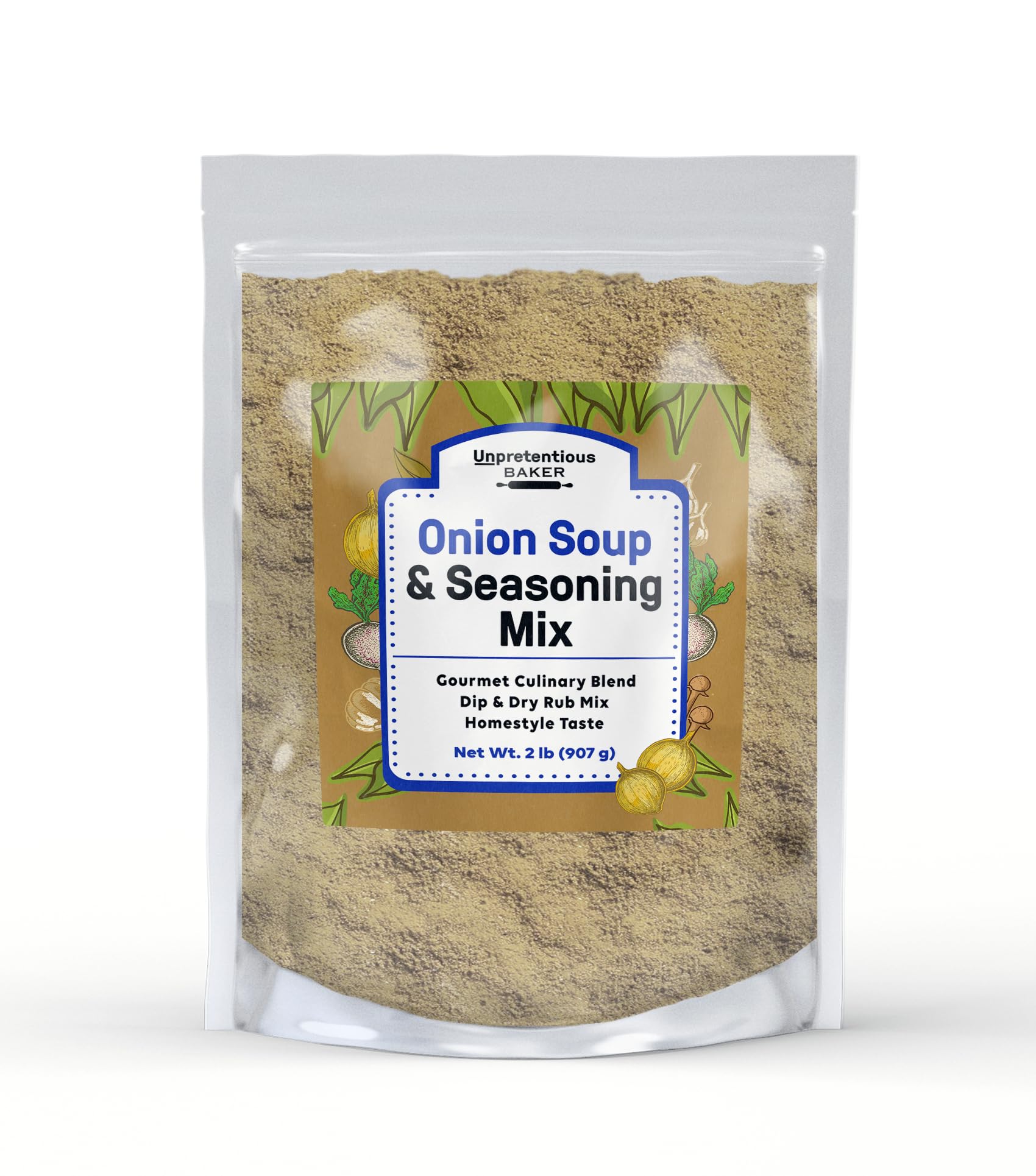 Premium Onion Soup & Seasoning Mix - 2 lb Gourmet Culinary Blend for Soups, Dips & Cooking | Perfect for French Onion Soup, Casseroles & Party Appetizers