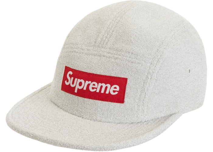 Glitter Terry Camp Cap - Soft & Stylish Unisex Baseball Hat for Men & Women (White) - Perfect for Outdoor Activities, Sports & Casual Wear