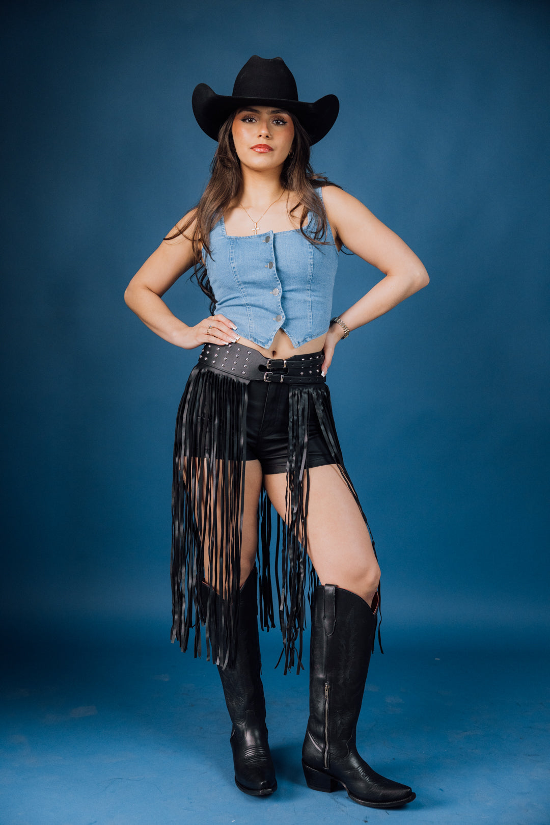 Stylish Long Fringe Faux Leather Belt for Women - Western Boho Fashion Accessory - Perfect for Concerts, Parties & Casual Outfits
