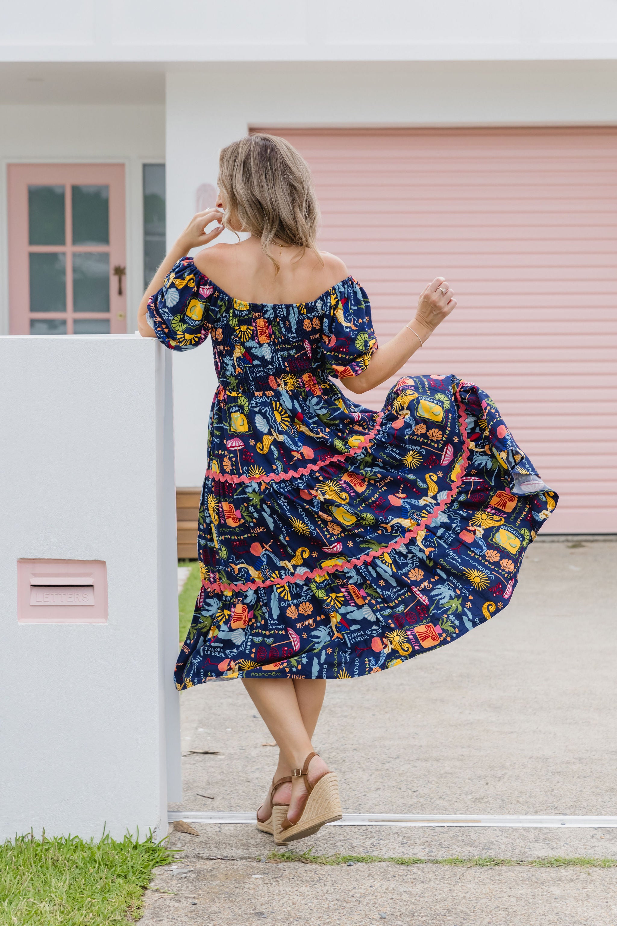 Peri Midi Dress - Flowy Euro Summer Dress for Women | Perfect for Beach Vacations, Date Nights & Summer Parties