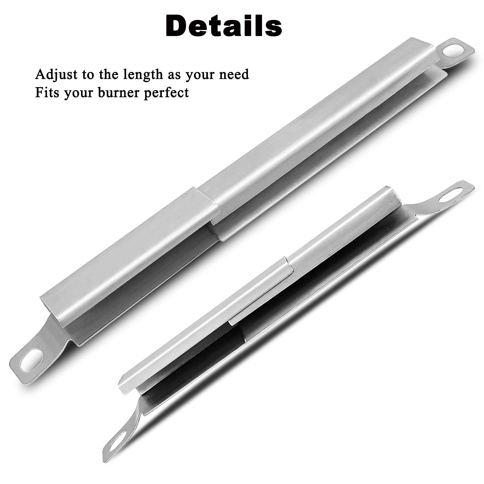 Hisencn 304 Stainless Steel Crossover Tube Replacement for Charbroil Gas Grill - Universal Fit for Most Grills - 4 Pack - Perfect for Backyard BBQs, Camping & Outdoor Cooking