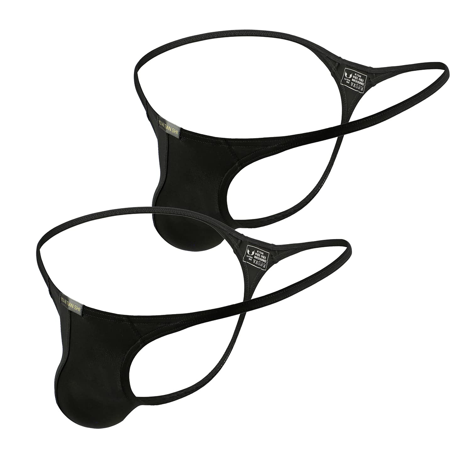 Men's Thong Underwear G-String with Bulge Pouch - Low Rise T-Back Bikini Briefs for Comfort & Support - Perfect for Gym, Beach & Intimate Wear