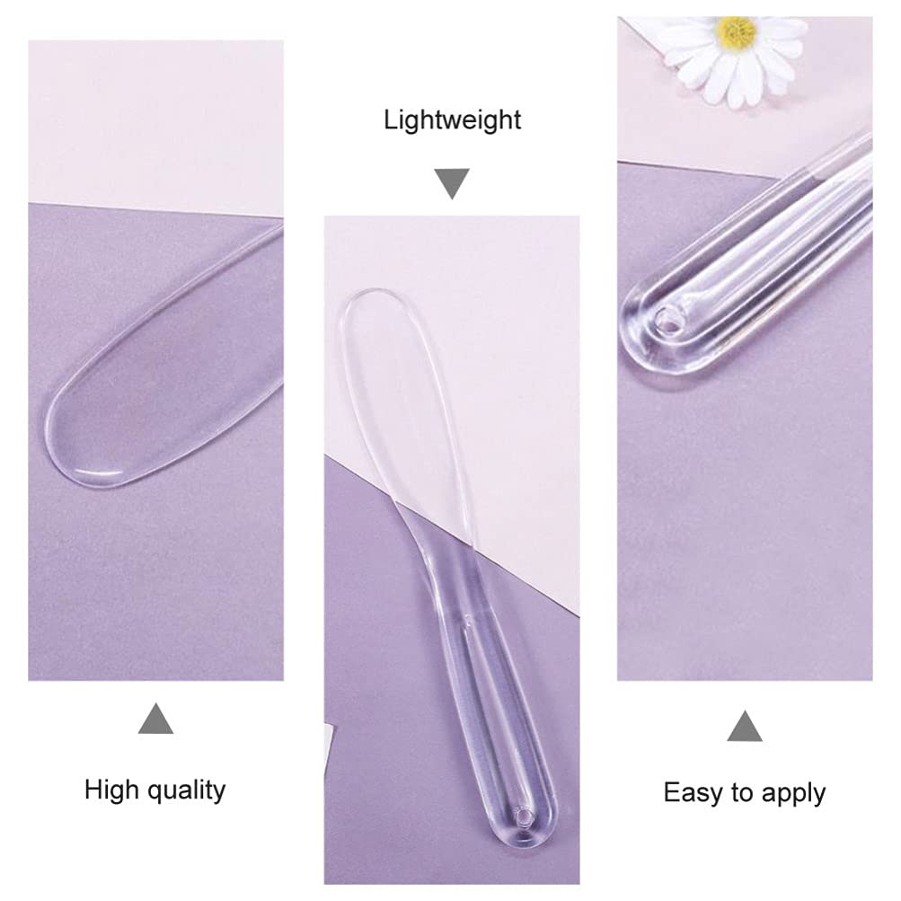 4Pcs Thickened Plastic Makeup Spatula Set - Face Mask Applicator, DIY Cosmetic Tool, Cream Spreader for Skincare & Beauty Routine - Perfect for Facial Masks, Cream Application & At-Home Spa Treatments