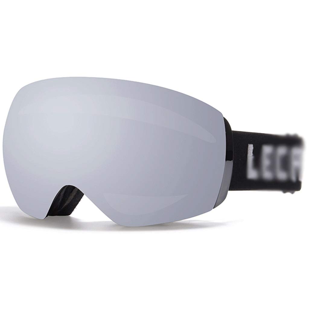 Anti-Fog Snowboard Goggles with UV400 Protection - Winter Ski Goggles for Men & Women - Double Layer Lens for Clear Vision - Perfect for Skiing, Snowboarding & Outdoor Winter Sports (Color: Green)