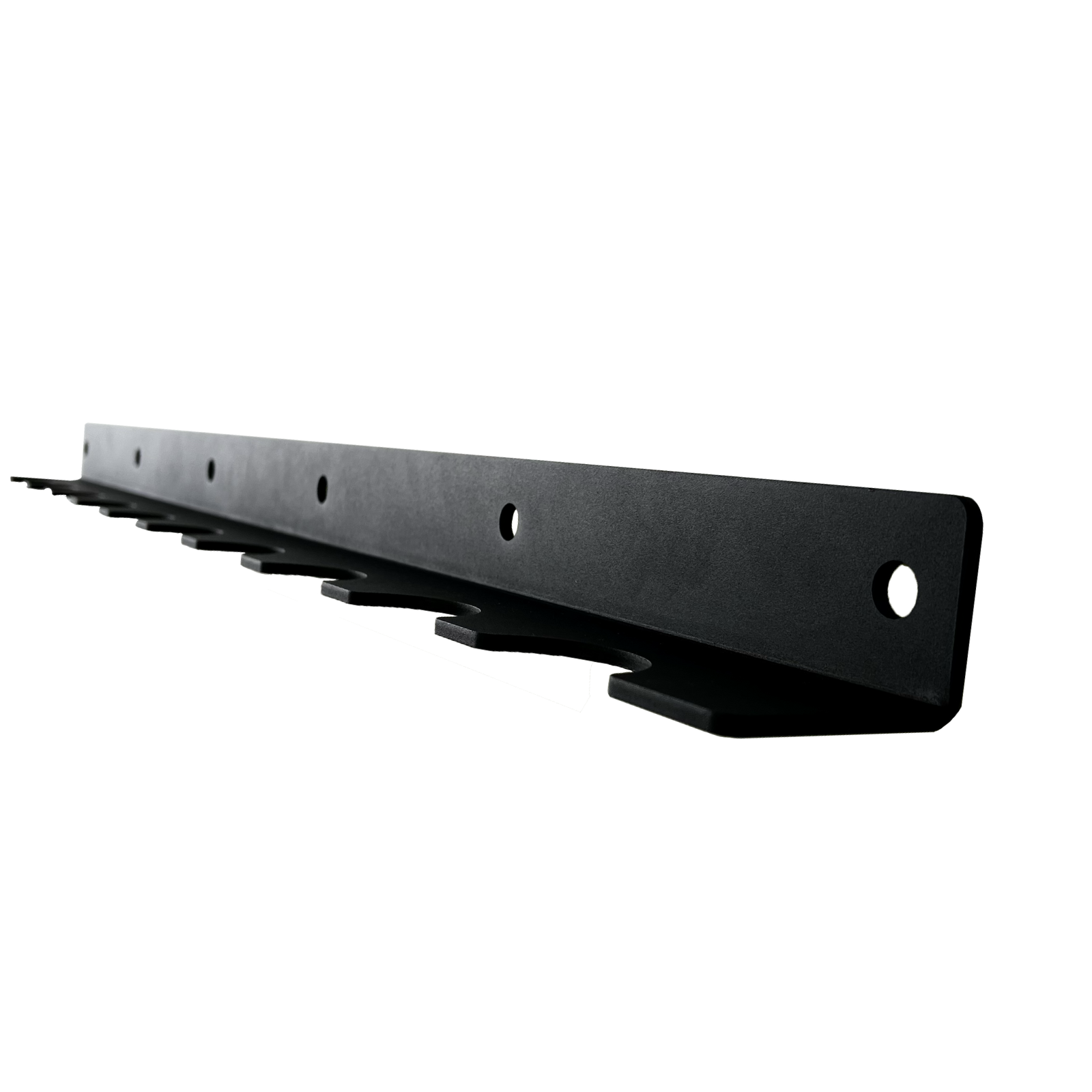 Vertical Wall Mount Barbell Storage Rack - Holds 10 Bars - Space Saving Gym Equipment for Home & Commercial Use