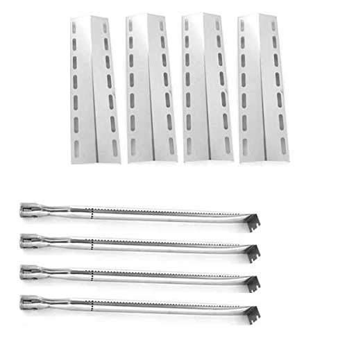 Nexgrill 720-0133 Stainless Steel 4-Burner Gas Grill Replacement Kit with Heat Plates - Perfect for Backyard BBQs, Patio Cooking & Outdoor Entertaining