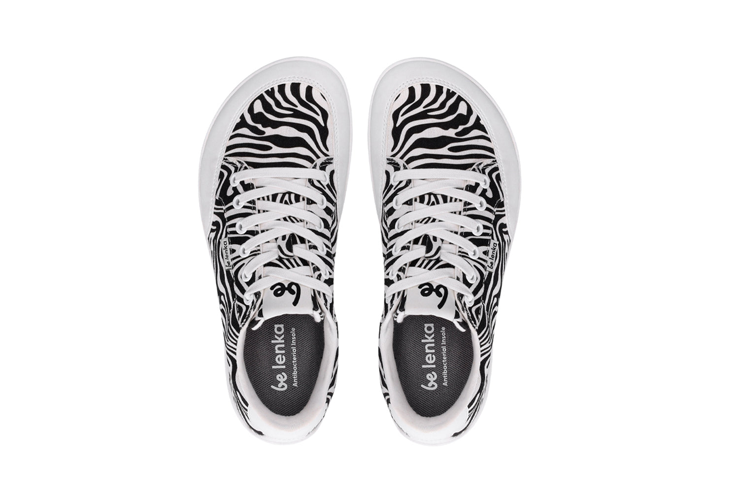 Barefoot Sneakers for Women - Be Lenka Rebound Zebra Print Minimalist Shoes | Lightweight & Flexible for Running, Walking & Gym Workouts