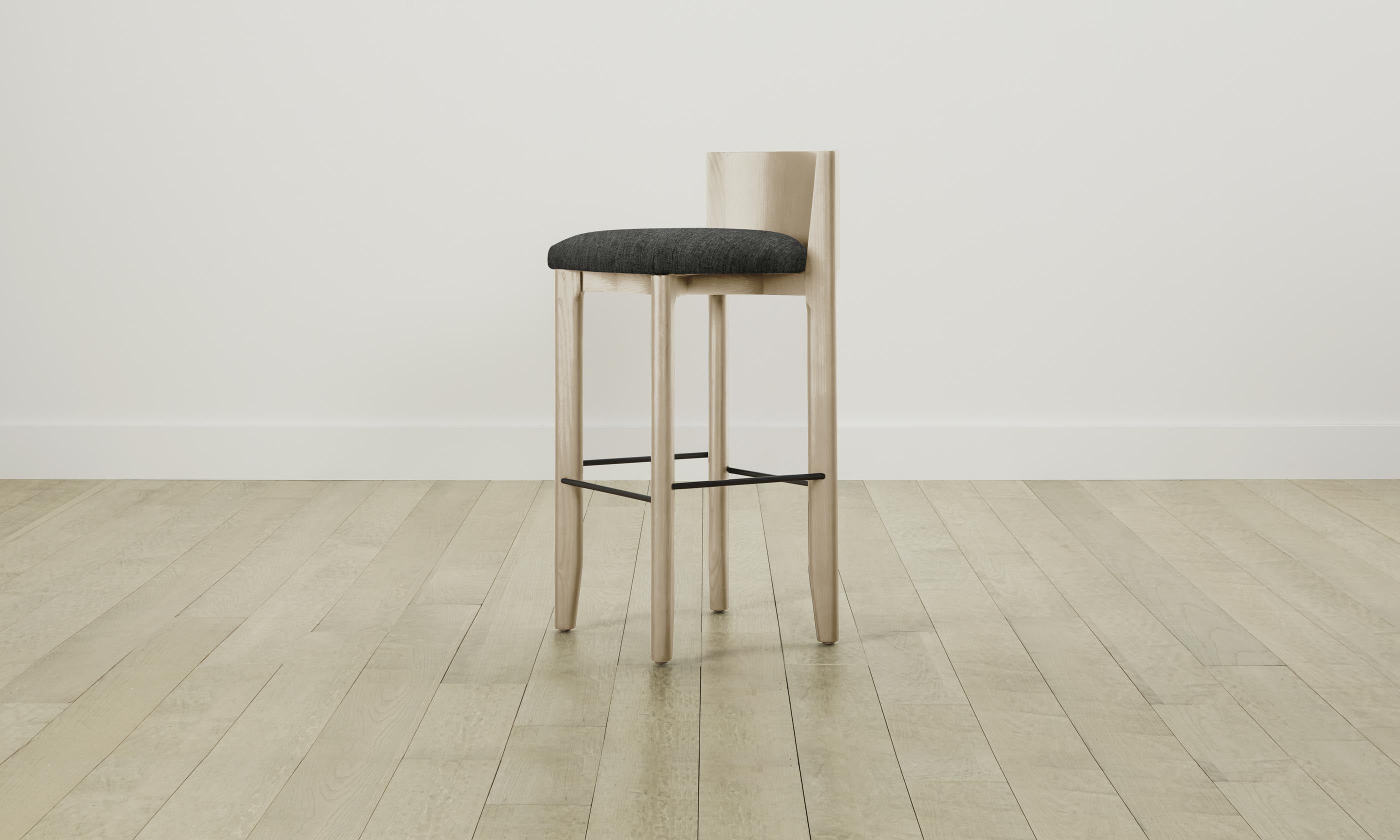 The Delancey Bar & Counter Stool - Performance Tweed Upholstered Bar Stool for Kitchen Island, Breakfast Nook & Home Bar - Comfortable & Stylish Seating Solution