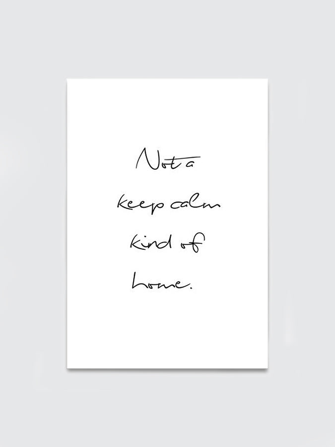 Keep Calm Wall Art Poster - A3 Size Inspirational Home Decor for Living Room, Bedroom & Office | Mina Print