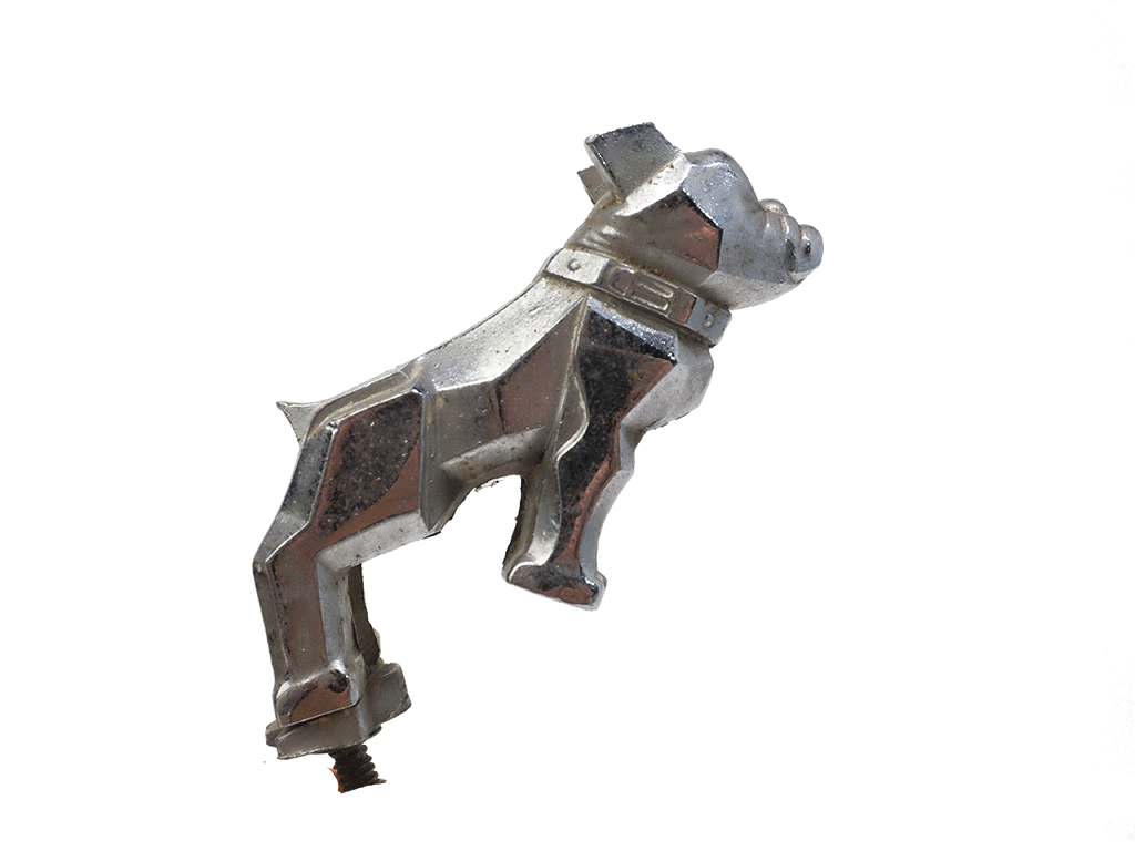 Authentic Vintage Chrome Mack Trucks Bulldog Hood Emblem - Design Patent 87931 - Classic Truck Accessory for Restoration & Customization - Perfect for Car Shows & Truck Enthusiasts