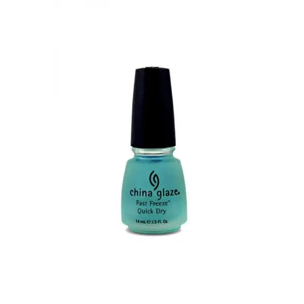 China Glaze Fast Freeze Quick Dry Nail Polish - 0.5 oz (15ml) - High Shine Long Lasting Chip Resistant - Perfect for Manicures, Pedicures & Nail Art Designs
