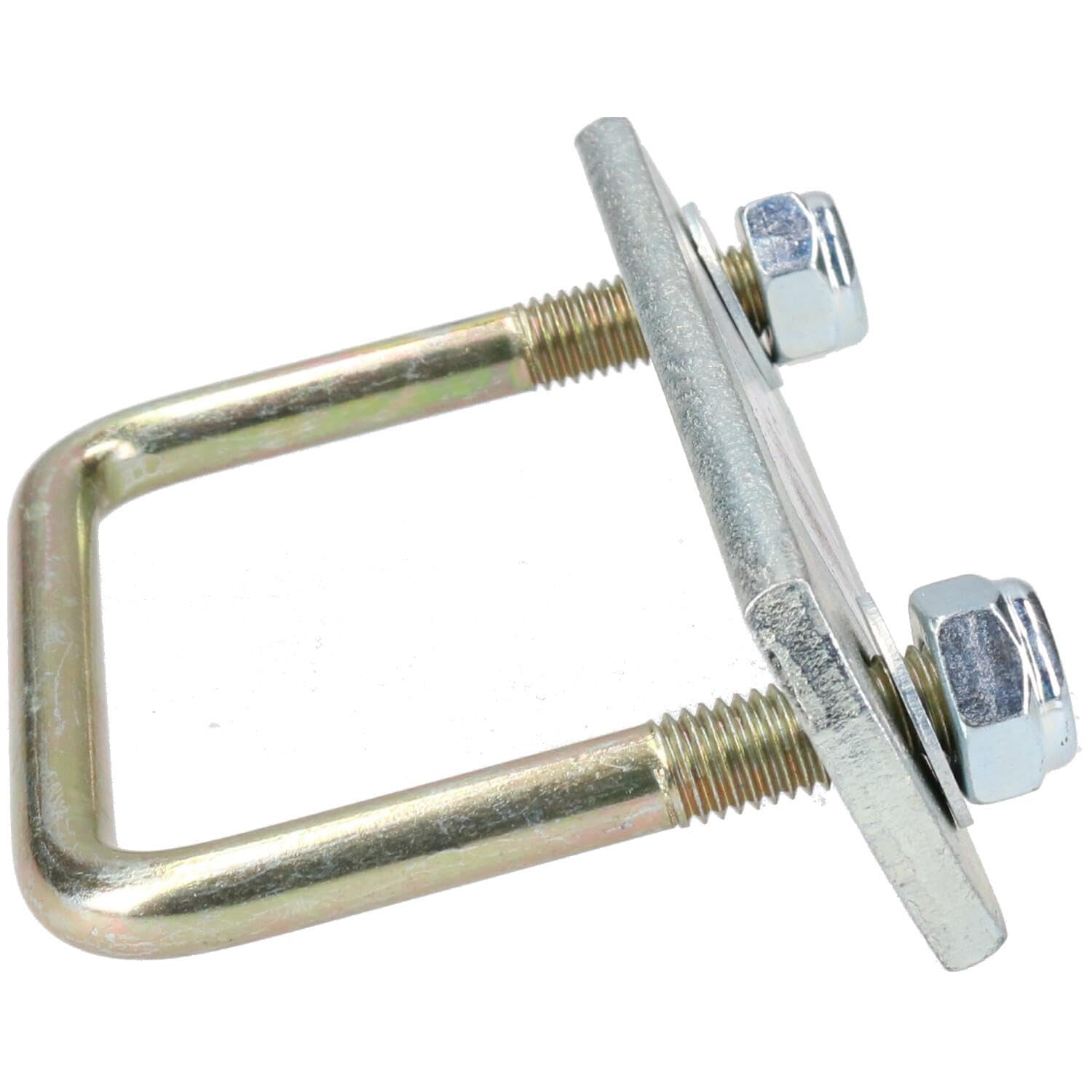 8 Pack M10 80mm x 75mm Heavy Duty U-Bolt and N-Bolt Kit with Steel Plates & Nuts - High Tensile Strength for Automotive, Plumbing, and Construction Applications