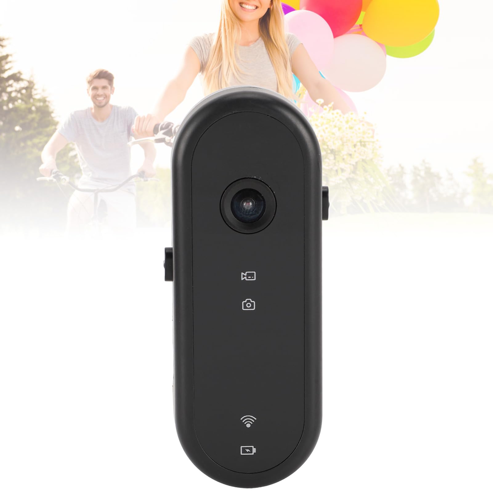 1080P HD Waterproof Wearable Action Camera - Wide Angle Thumb Camera for Cycling, Sports & Outdoor Adventures | Durable ABS, Compact Pocket Design for Hands-Free Recording