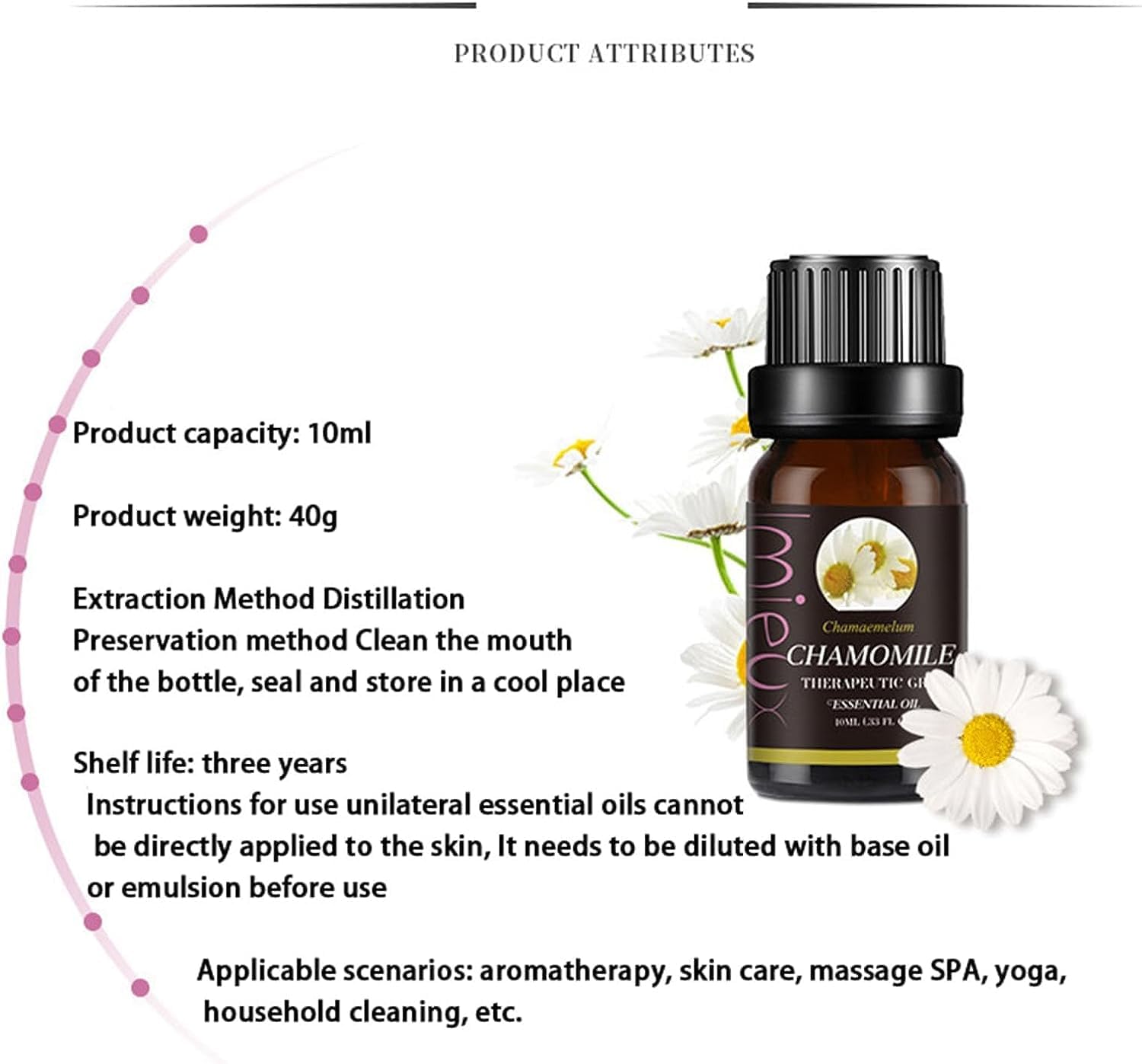 **Marrone Oil for Varicose Veins Relief – Natural Chamomile Essential Oil – Soothes Leg Pain & Improves Circulation – Perfect for Massage & Relaxation (1pc)**