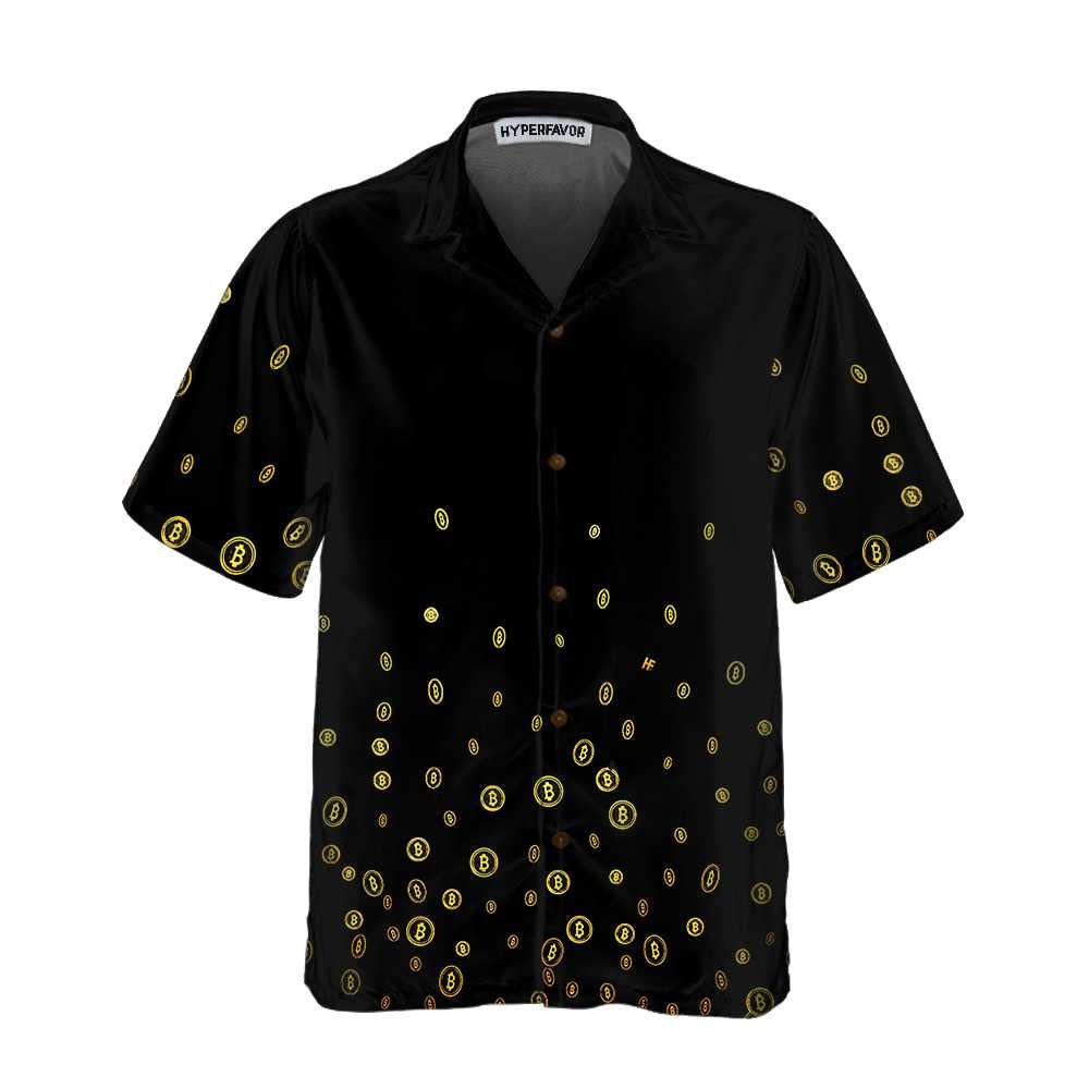 HYPERFAVOR Bitcoin T-Shirts for Men - Casual Short-Sleeve Bitcoin Graphic Tees & Hawaiian Shirts Set of 2 - Perfect for Crypto Enthusiasts, Bitcoin Conferences, and Casual Summer Wear