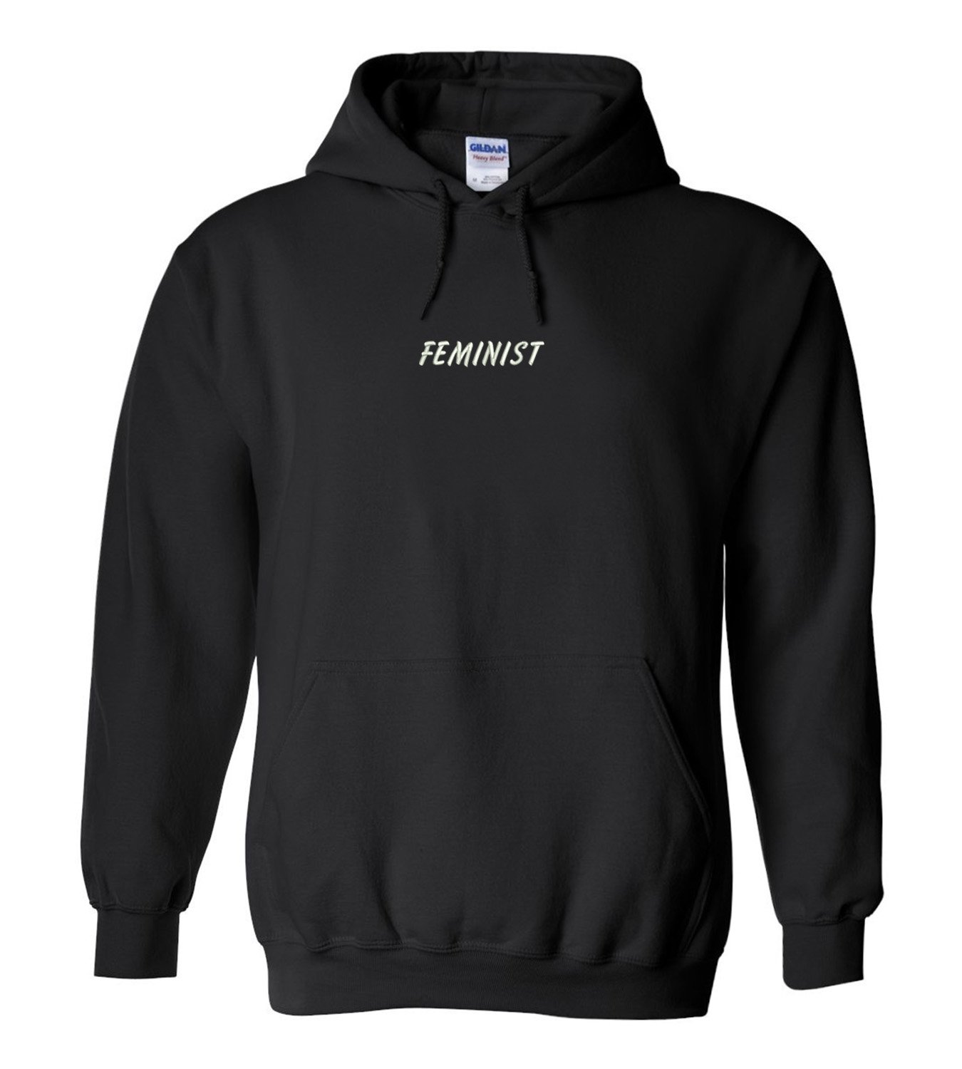 Feminist Embroidered Hoodie - Trendy Heavy Blend Pullover Sweatshirt for Women | Perfect for Casual Wear, Street Style & Social Activism