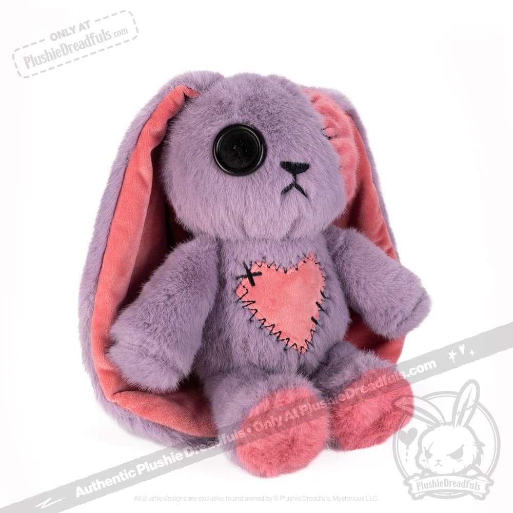 Plushie Dreadfuls Lavender Love Rabbit Limited Edition Stuffed Animal - Soft Plush Toy for Stress Relief, Gift for Kids & Adults, Perfect for Bedroom Decor and Anxiety Comfort