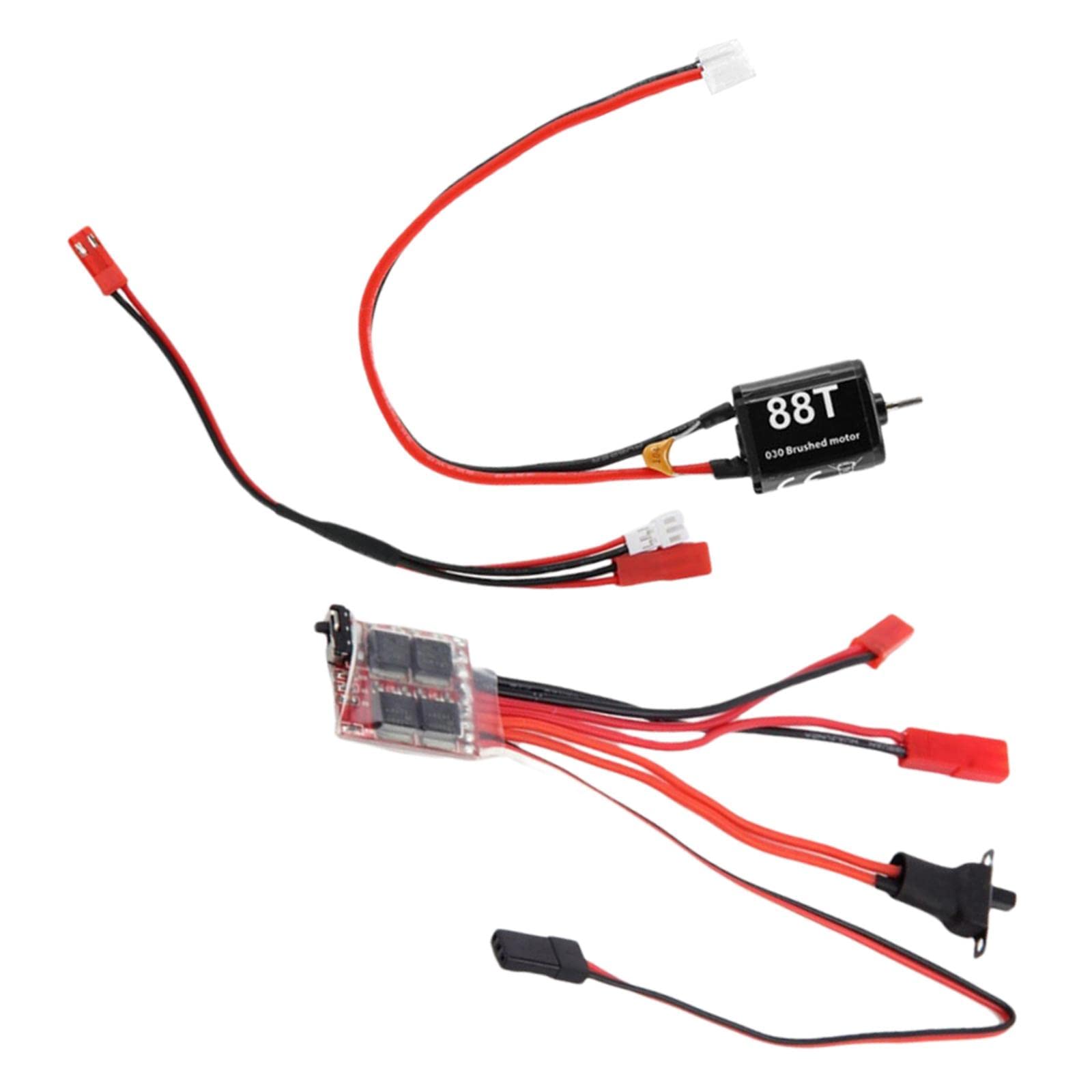High Torque Brushed RC Motor for RC Cars - Upgraded Replacement Part for Enhanced Performance - Ideal for Racing, Off-Roading & DIY RC Car Projects