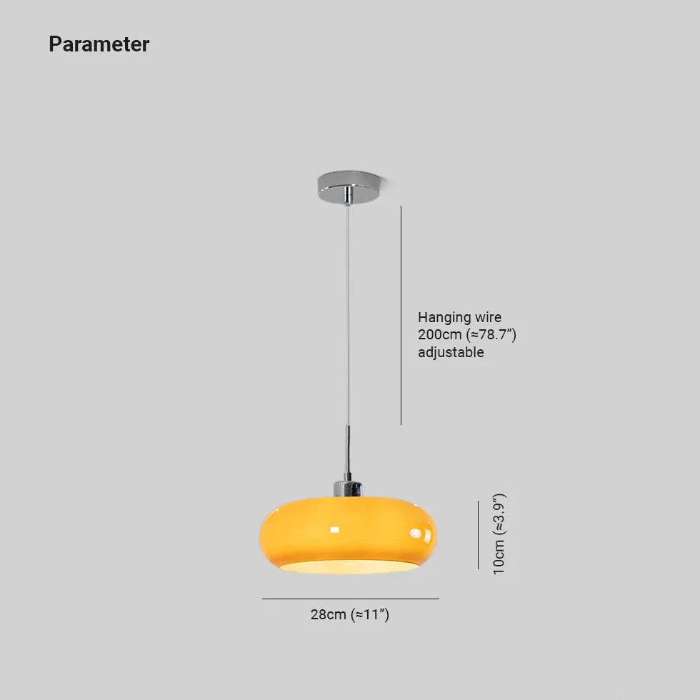 Modern Minimalist Flat Design Pendant Light for Dining Room - Sleek Hanging Chandelier for Kitchen Island, Breakfast Nook & Contemporary Home Decor