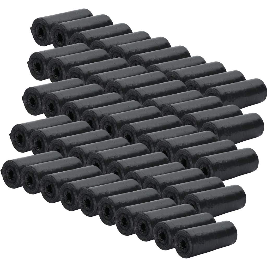 **1000 Black Unscented Biodegradable Dog Poop Bags - Extra Thick & Strong Disposable Waste Bags, Coreless & Eco-Friendly for Pet Cleanup - Perfect for Walks, Parks & Travel**