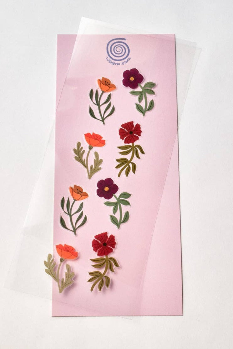 Beautiful Meadow Sticker Sheet - Floral & Nature-Themed Decals for Scrapbooking, Journals, and DIY Crafts | Perfect for Home Decor, Gift Wrapping, and Planner Embellishments
