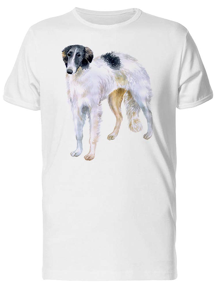 Smartprints Watercolor Russian Wolfhound Dog T-Shirt for Men - Stylish Casual Wear for Dog Lovers & Pet Owners