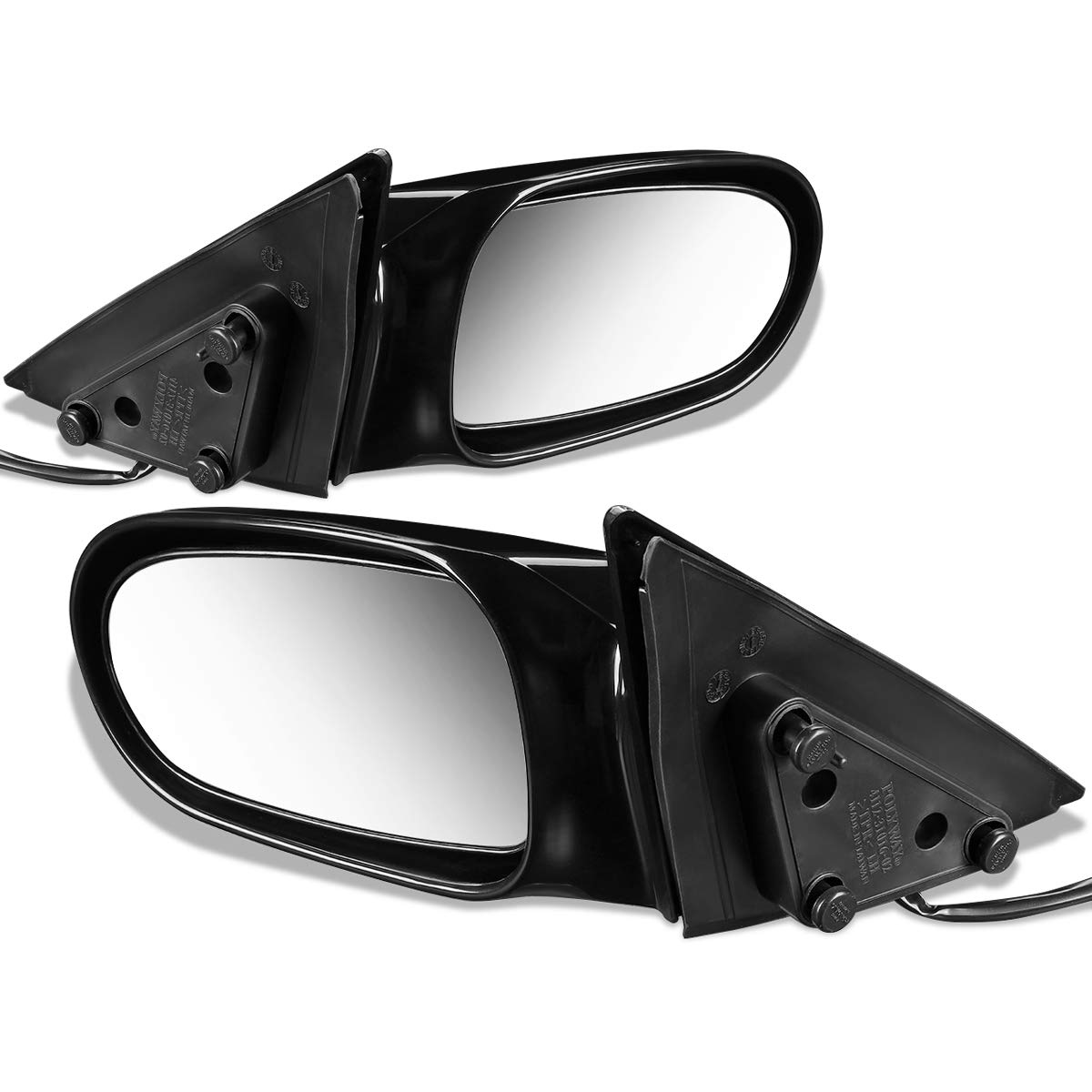 Auto Dynasty MA1320124 MA1321124 Pair OE Style Powered Rear Side View Door Mirror Replacement for 1998-1999 Mazda 626 - Perfect for Parking Assistance & Blind Spot Visibility