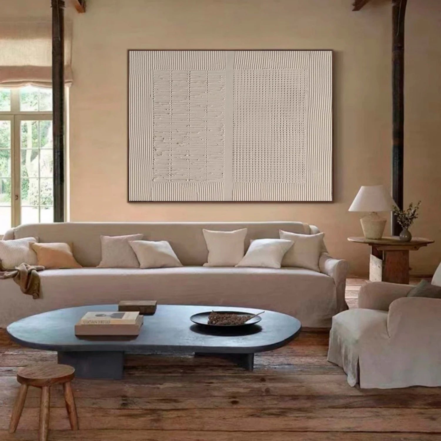 Abstract Tranquility Art Painting #WS260 - Modern Wall Decor for Living Room, Bedroom & Office - Handmade Canvas Artwork for Home Decoration