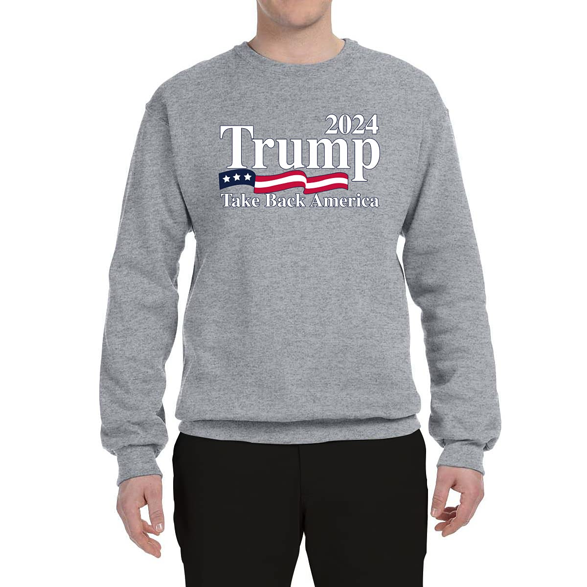 Wild Bobby Trump 2024 Take Back America Political Graphic Sweatshirt - Unisex Crewneck Pullover for Campaign Support & Conservative Events