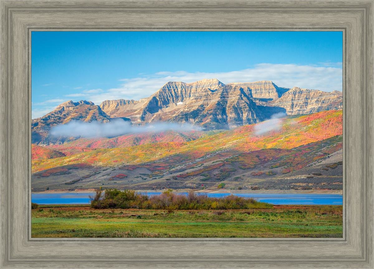 Autumn Splendor Over Timpanogos - Stunning Fall Landscape Photography Print for Home & Office Wall Decor | Perfect for Living Rooms, Bedrooms & Gifts